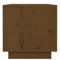Szafka nocna, miodowy brąz, 40x34x35 cm, lite drewno sosnowe