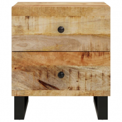 Szafki nocne, 2 szt., 40x33x46 cm, lite drewno mango
