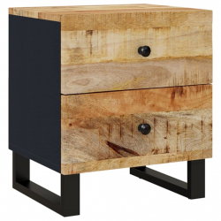 Szafki nocne, 2 szt., 40x33x46 cm, lite drewno mango