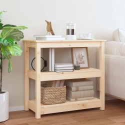 Stolik konsolowy, 80x40x74 cm, lite drewno sosnowe