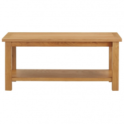 Stolik kawowy, 90 x 45 x 40 cm, lite drewno dębowe