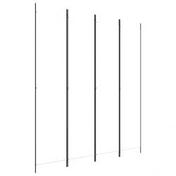 Parawan 4-panelowy, biały, 200x220cm, tkanina