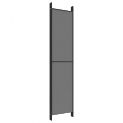 Parawan 6-panelowy, antracytowy, 300x220 cm, tkanina