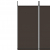 Parawan 5-panelowy, brązowy, 250x220 cm, tkanina