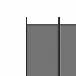 Parawan 5-panelowy, antracytowy,250x220 cm, tkanina