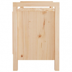 Ławka do przedpokoju, 80x40x60 cm, lite drewno sosnowe
