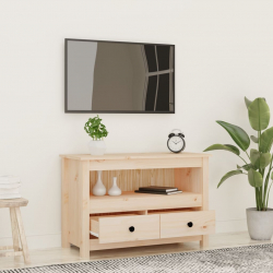 Szafka pod telewizor, 79x35x52 cm, lite drewno sosnowe