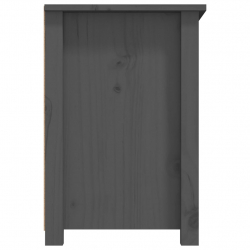 Szafka pod telewizor, szara, 79x35x52 cm, lite drewno sosnowe