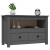 Szafka pod telewizor, szara, 79x35x52 cm, lite drewno sosnowe
