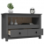 Szafka pod telewizor, szara, 79x35x52 cm, lite drewno sosnowe