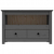 Szafka pod telewizor, szara, 79x35x52 cm, lite drewno sosnowe