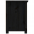 Szafka pod TV, czarna, 79x35x52 cm, lite drewno sosnowe