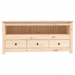 Szafka pod telewizor, 114x35x52 cm, lite drewno sosnowe