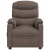 Elektryczny fotel rozkładany, kolor taupe, obity tkaniną