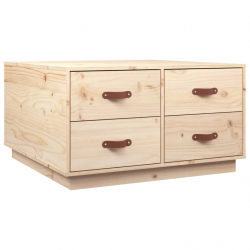 Stolik kawowy, 80x80x45 cm, lite drewno sosnowe
