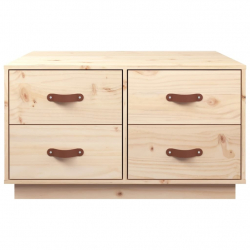 Stolik kawowy, 80x80x45 cm, lite drewno sosnowe