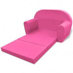 Sofa amerykanka dziecięca różowa