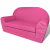 Sofa amerykanka dziecięca różowa