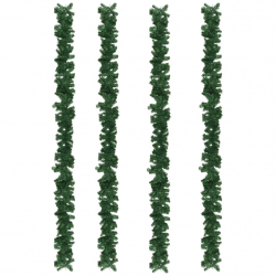 Girlandy świąteczne, 4 szt., zielone, 270 cm, PVC