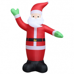 Nadmuchiwany Święty Mikołaj z LED, IP44, 600 cm, XXL