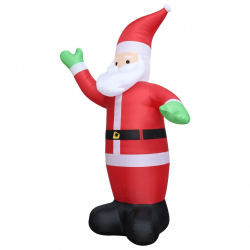 Nadmuchiwany Święty Mikołaj z LED, IP44, 600 cm, XXL