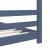 Rama łóżka dziecięcego, szara, lite drewno sosnowe, 90x200 cm