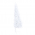 Sztuczna choinka, LED i zestaw bombek, połówka, biała, 150 cm