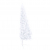 Sztuczna choinka, połówka, z LED i bombkami, biała, 180 cm