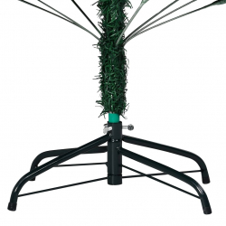 Sztuczna choinka z LED i zestawem bombek, zielona, 180 cm, PVC