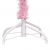 Sztuczna choinka z LED i bombkami, różowa, 240 cm, PVC
