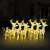 Dekoracja świąteczna – renifery z saniami, 320 LED, akrylowa