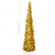 Składana, sztuczna choinka, złota, 180 cm, PET