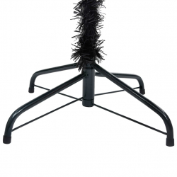 Sztuczna choinka ze stojakiem, czarna, 150 cm, PVC
