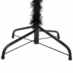 Sztuczna choinka ze stojakiem, czarna, 180 cm, PVC