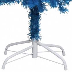 Sztuczna choinka ze stojakiem, niebieska, 180 cm, PVC
