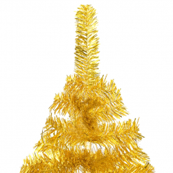 Sztuczna choinka ze stojakiem, złota, 180 cm, PET
