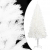 Sztuczna choinka z realistycznymi igłami, biała, 210 cm