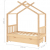 Rama łóżka dziecięcego z szufladą, sosnowa, 70x140 cm
