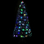 Choinka ze śnieżynkami LED, czarna, 150 cm, światłowodowa