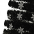 Choinka ze śnieżynkami LED, czarna, 150 cm, światłowodowa