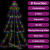 Ozdoba świąteczna w kształcie choinki, 240 LED, 118x180 cm