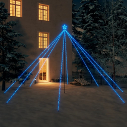 Choinka z lampek, wewn./zewn., 800 niebieskich diod LED, 5 m