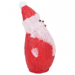 Świąteczna, akrylowa figurka Mikołaja z LED, 28 cm, wewn./zewn.