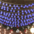 Lampki świąteczne, 20 m, 200 niebieskich diod LED, 8 funkcji