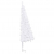 Sztuczna choinka narożna, biała, 210 cm, PVC