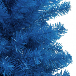 Sztuczna choinka ze stojakiem, niebieska, 120 cm, PVC