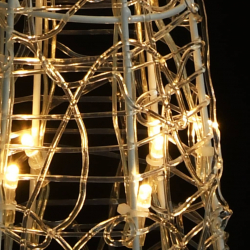 Stożek dekoracyjny, akrylowy, ciepłe białe LED, 60 cm