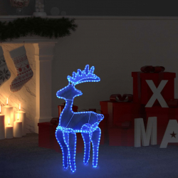 Świąteczna dekoracja, renifer z siatki, 306 LED, 60x24x89 cm