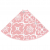 Luksusowa osłona pod choinkę ze skarpetą, różowa, 90 cm