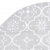 Luksusowa osłona pod choinkę ze skarpetą, biała, 122 cm